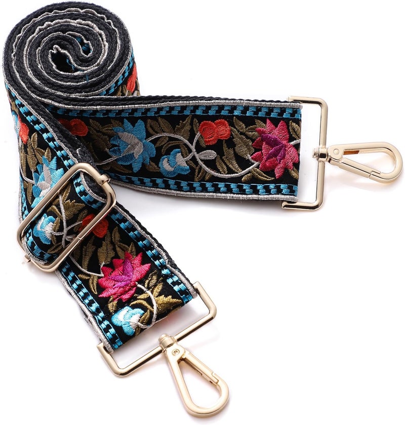 S-Jacorry Purse Strap Replacement Crossbody Wide Shoulder Strap Adjustable Canvas Straps Handbag Strap Replacement Belts - Image 3